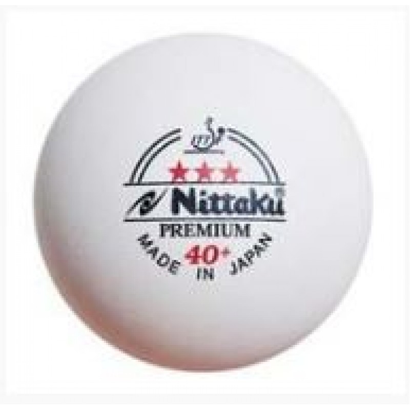 Nittaku Premium 40+ 3*** ITTF 3pcs (costura)